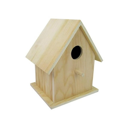 Wood Birdhouse 6x4.75x7