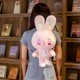 thumbnail image 2 of Kawaii Animals Toys Bunny Doll Children Travel Rabbit Plush Backpack Stuffed Backpacks Plush Schoolbag Rabbit Shoulders Bag heqiyong LED, 2 of 2
