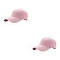 thumbnail image 1 of Ruiboury Adjustable Baseball Cap Sporty Style With Breathable Polyester Universal Baseball Cap Outdoors Sun Cap Sport Cap pink 2Set, 1 of 6