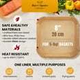 thumbnail image 2 of Air Fryer Liners, 125Pcs Disposable Parchment Paper Liners – Non-Stick and Oil Proof for Easy Cleanup – 8” Square for 5-8 qt Basket., 2 of 5