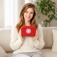 thumbnail image 5 of Hard Shell First Aid Kit, Portable Waterproof Compact Red Medical Storage Bag, 1 Pack Lightweight Travel Carrying Case for Emergency Home Outdoor Camping Hiking Workplace Travel Use, 5 of 5