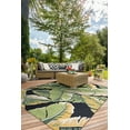 thumbnail image 2 of Couristan Covington Rainforest Indoor/Outdoor Area Rug, 7'10" Round, Forest Green-Black, 2 of 3