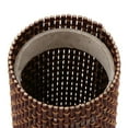 thumbnail image 3 of Caja de madera de bambú para guardar anillos, collares, pendientes, joyas, relojes, regalo de Navidad marrón, 3 of 6