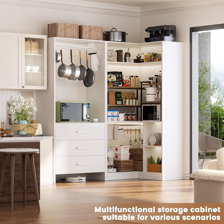 Homieasy, Closet System, 55.2L x 33.5W x 80H, 3 Drawers - Walmart.com