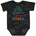 thumbnail image 3 of Inktastic My Great Grandma Loves Me for Grandson Boys or Girls Baby Bodysuit, 3 of 5