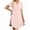 Pink, variant on Besolor Nightgowns for Women Button down Short Sleeve Sleep Shirt V Neck Nightshirt Casual Soft Sleepwear Pajams Dress