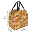 thumbnail image 4 of Kdxio Pumpkin And Sunflower Print Insulated Lunch Bag,Reusable Tote Lunch Box for Women Men,Leakproof Cooler Lunch Bags for Work Office Travel Picnic, 4 of 6