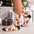 thumbnail image 7 of Disketp Thanksgiving Turkey Leaves Unisex Mid-Calf Socks Lightweight Breathable Ventilation Ankle Socks, 7 of 7