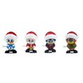 thumbnail image 2 of Fiudx Juguete Navideño de Cuerda, Diseño de Papá Noel y Muñeco de Nieve, Adorables Figuras de Reno y Oso, Decoración Festiva para El Hogar, Regalo para Fiestas, Material Seguro, Juego de 4 Piezas, 2 of 7
