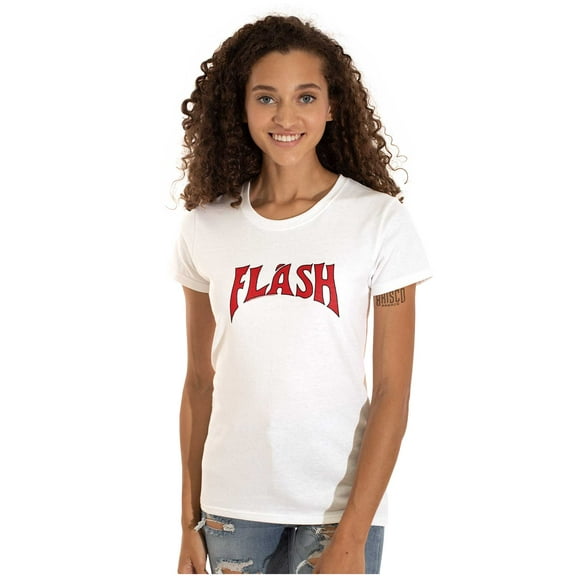 Flash Gordon Logo Comic Book Hero Women's T Shirt Ladies Tee Brisco Brands S