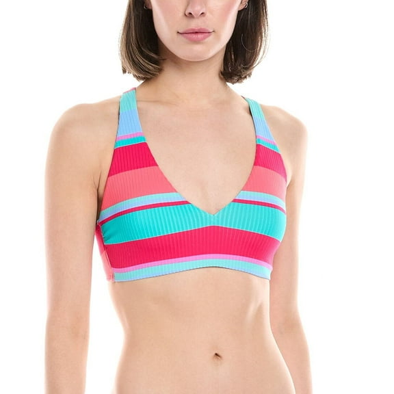 Next womens  Plunge V-Neck Bralette Bikini Top, l, Blue