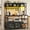 Black, variant on Baker Rack for Kitchen with Charging Station and LED Lights, Multifunctional Microwave Stand with 8 Open Shelves and Hutch, Coffee Bar with Spacious Desktop and 8-S Hooks, Rustic Brown