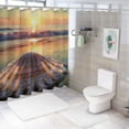 thumbnail image 7 of Orinice WODEJIA Sunny Beach 3D Printed Polyester Bathroom Blinds Set Bathroom Shower Curtain Set Bathroom Accessories, Beautiful Wide Fabric Bathroom 69x72, 7 of 7