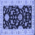 thumbnail image 1 of Ahgly Company Indoor Square Persian Blue Traditional Area Rugs, 7' Square, 1 of 4