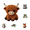 Highland Cattle, variant on DIY Animal Beading Kit for Adults & Teens, Cute 3D Highland Cattle Bead Craft Set with Colorful Beads and Instructions, Handmade Jewelry Art Craft Kit for Creative DIY Projects