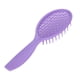 thumbnail image 5 of Peine de masaje Diseño hueco Mango curvo antideslizante Alivia la presión de la cabeza Evita la caída del cabello Cepillo para el cabello para peluquería casera Morado, 5 of 9
