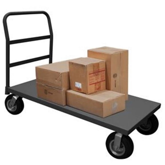 Durham EPT30488PN95 39 in. Platform Trucks with Pneumatic Casters, Gray - 1200 lbs