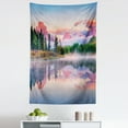 thumbnail image 1 of Wyoming Tapestry, Colorful Sunrise on Calm Water of Snake River with Tone Peaks and Clouds, Fabric Wall Hanging Decor for Bedroom Living Room Dorm, 5 Sizes, Multicolor, by Ambesonne, 1 of 1