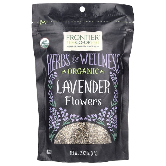 Frontier Co-op Certified Organic Lavender Flowers, 2.72 oz