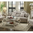 thumbnail image 3 of Antique Taupe Finish Tufted Seat Back 2pc Sofa Set Formal Traditional Living Room Furniture Luxury Style, 3 of 5