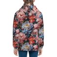 thumbnail image 6 of Pofeuu Rose Flowers Print Teenage Zipper Hoodie Sweatshirts Hooded Casual Jackets With Pocket For Boys Girls-Medium, 6 of 6