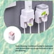 thumbnail image 3 of Naiovety Soporte para cepillo de dientes montado en la pared sin perforación dispensador automático de de dientes exprimidor de de dientes Juegos de accesorios de baño Rosa, 3 of 6