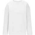 thumbnail image 4 of Kids' Sweatshirt Oversized Dropped Shoulder Crewneck Long Sleeve Casual Pullover Basic Comfortable Solid Color Fall Top, 4 of 6
