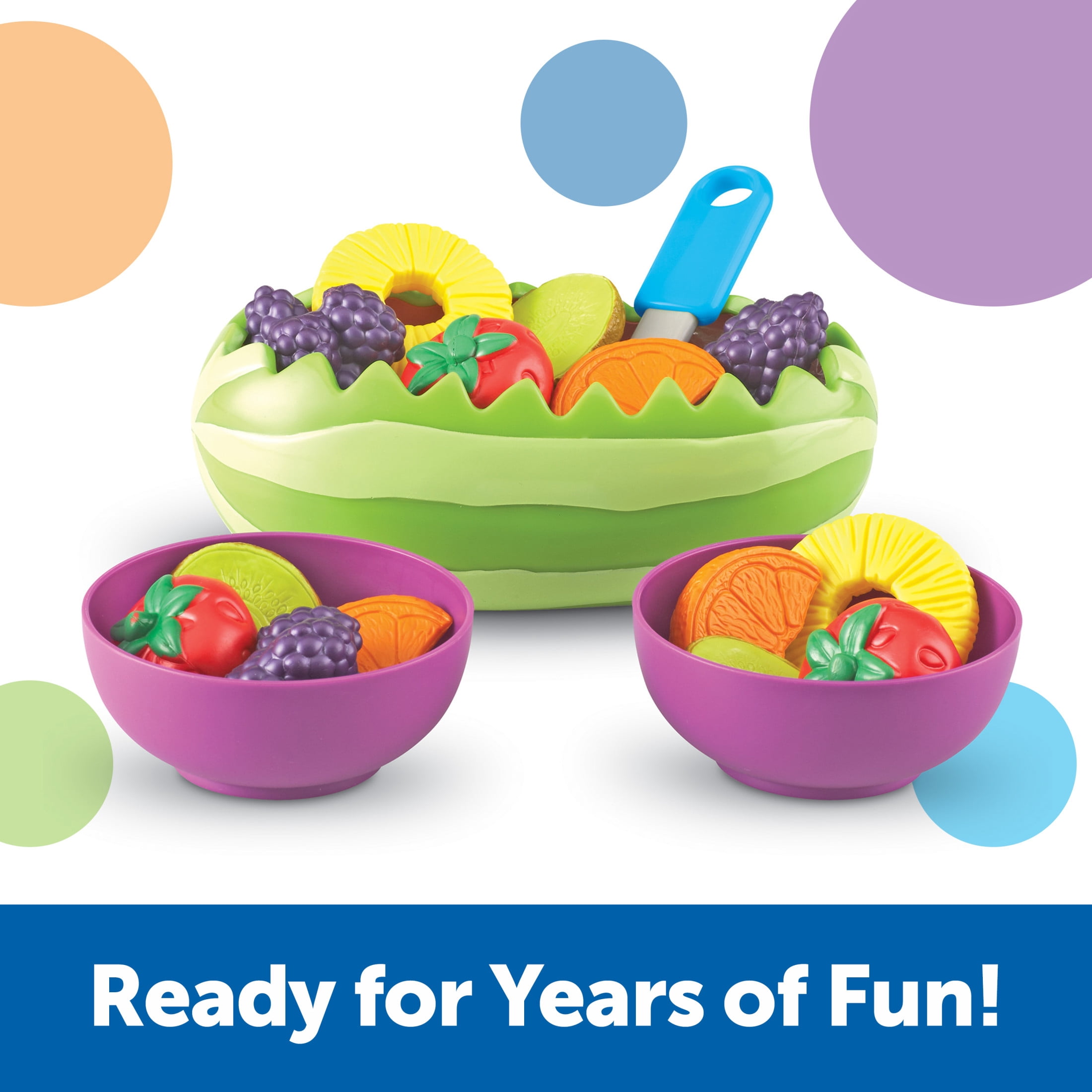 Learning Resources New Sprouts Fresh Fruit Salad, Toddler Play Food, Ages 18 Months+