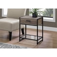 thumbnail image 3 of Home Square 18" Storage Accent End Table in Dark Taupe and Black - Set of 2, 3 of 5