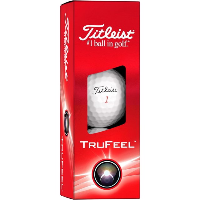 Pelotas de golf Titleist TruFeel 2024 blancas, paquete de 3