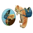 thumbnail image 3 of Soporte para maceta con forma de gato, hecho a mano, para herramientas, de resina. naranja, 3 of 9