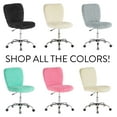 thumbnail image 6 of Urban Shop Faux Fur Armless Swivel Task Office Chair, Multiple Colors, 6 of 8