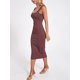 thumbnail image 4 of Vestidos De Verano Para Mujer Vestido Sin Mangas Cuello Cuadrado Color SóLido Vestido Sin Mangas Acanalado, 4 of 4