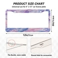 thumbnail image 7 of Aluminum License Plate Frame 2 Pack Car Exterior Accessory Car Tag Holder for Front Rear Plates Cars Decor Pale Pink Marine Creatures, 7 of 7