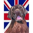 thumbnail image 1 of Carolines Treasures SC9841CHF Labrador avec le Drapeau Britannique Drapeau Anglais Jack House Size, 1 of 4