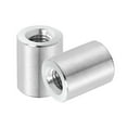 thumbnail image 1 of Uxcell 2Pcs 304 Stainless Steel M8x1.25mm Round Coupling Nuts, 0.63x0.79"(ODxH), 1 of 6