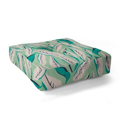 23 X23 Holli Zollinger Jungle Palm Tropica Floor Pillow Green Deny Designs Walmart Com Walmart Com