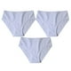 thumbnail image 1 of Puntoco Bragas para mujer de cintura alta, 3 piezas, ropa interior elástica de cintura alta con ventilación de color sólido para uso diario para mujer, 1 of 3