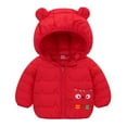 thumbnail image 5 of Baby Boys Girls Winter Coats Hoods Light Puffer Down Jacket Outwear 1-2 Years, 5 of 11