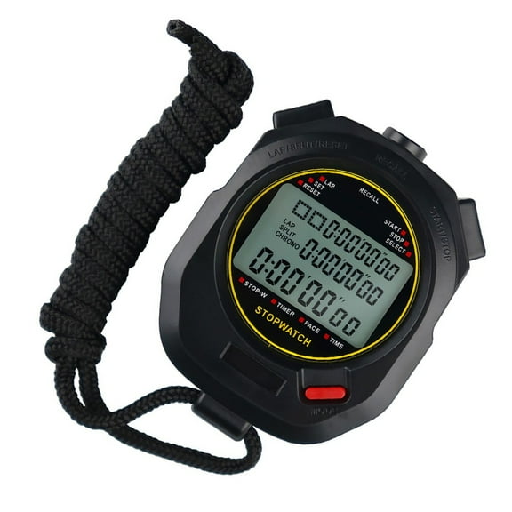 Multi-Function Digital Stopwatch Timer 30 Lap Memory Metronome With Backlight