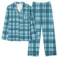 thumbnail image 2 of Wancir Ensemble de Pyjamas de Noël 2 Pcs pour Femmes, Chemises à Manches Longues avec Nœud Mignon, Pantalons, Ensembles de Pjs Graphiques, Confitures de Noël, 2 of 5