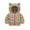 Khaki, variant on Zpanxa Toddler Padded Jacket Hooded Zip Front Winter Coat Thick Thermal Lock Technology Windproof Outerwear for 2-4T Boys Girls Daycare Ready