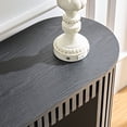 thumbnail image 3 of 59.05'' Modern Console Table With Drawer for Entryway with Unique Vertical Stripe Design for Living Room Hallway Foyer Entrance Study,BLACK, 3 of 9