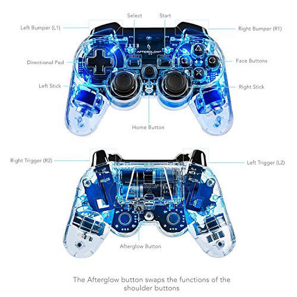 Afterglow Wireless Controller: Signature Blue - PS3, PC - image 4 of 5