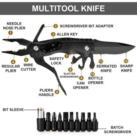 TRAHOO-Gifts for Him Men Husband Boyfriend Christmas Stocking Stuffers Anniversary Birthday Gifts Idea for Him Pocket Knife Multitool I LOVE YOU Cool Folding Knife Outdoor Camping Hiking Present