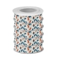 thumbnail image 2 of 5 Rolls Christmas Ribbon 1.5 inch Wide Decorative Ribbon for Gift Wrapping and Holiday Decorations Soft Blue Watercolor Leaves, 2 of 7