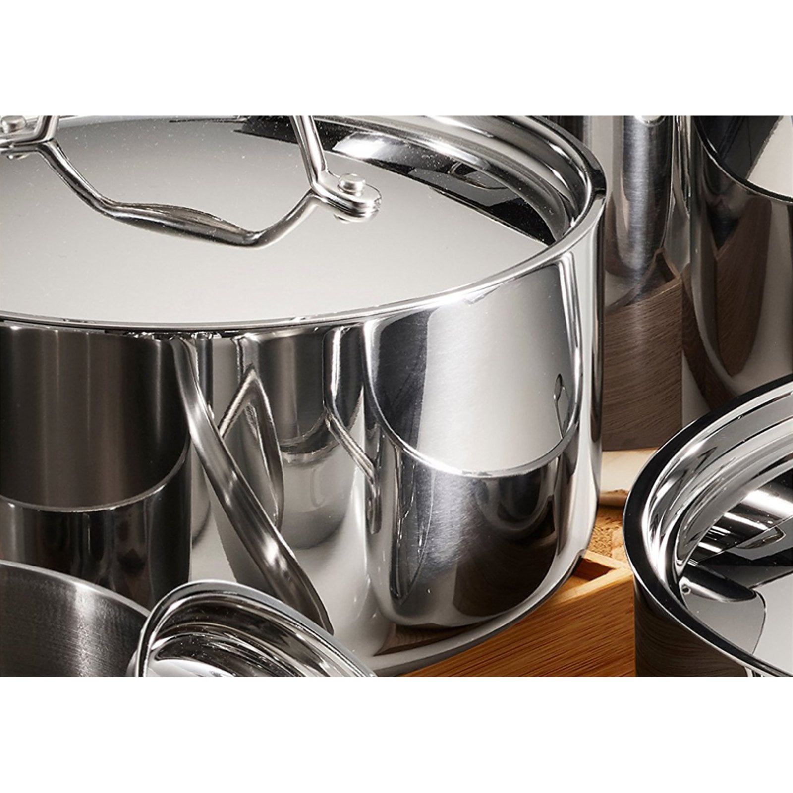 Tramontina 12-piece Tri-Ply Clad Stainless Steel Cookware Set Gourmet  Collection