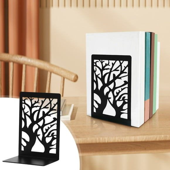 Metal Hollowed Out Stamping Tree Shaped Decoration Iron Art Book Stall Desktop Bookshelf Storage Book Clip Stationery