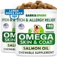 thumbnail image 1 of Golosinas para perros con omega 3 BARK&SPARK 360 con aceite de pescado para la salud de la piel, 1 of 8