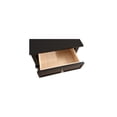 thumbnail image 4 of Homestock Neo-Classical Nostalgia Nightstand with Shelf - Dovetailed Drawers for Bedroom Storage, Stylish Nickel Hardware, Floor Mountable-Color:Black, 4 of 7